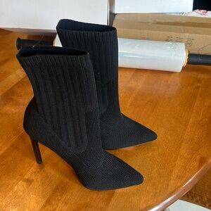 Steven by Steve Madden Discreet Knit Dress Boot / Sock Boots